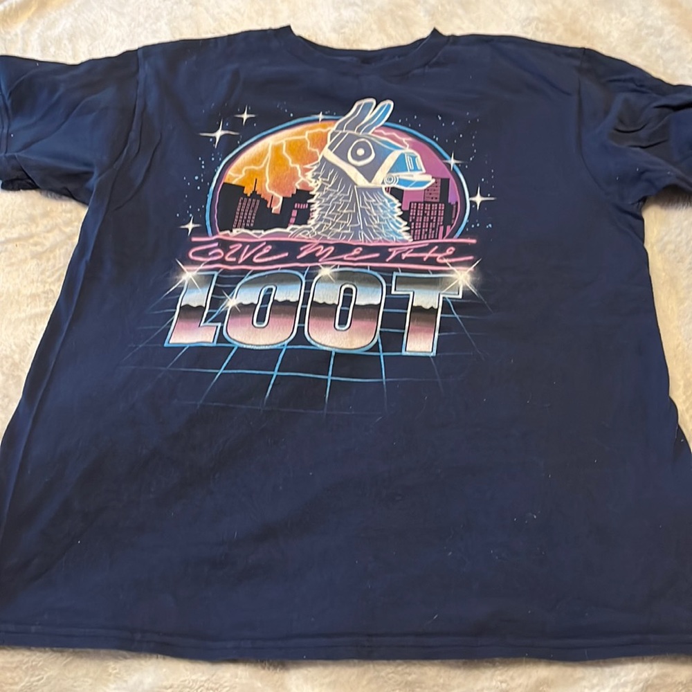 Kids “Give Me The Loot” FortNite Tee - Size Large